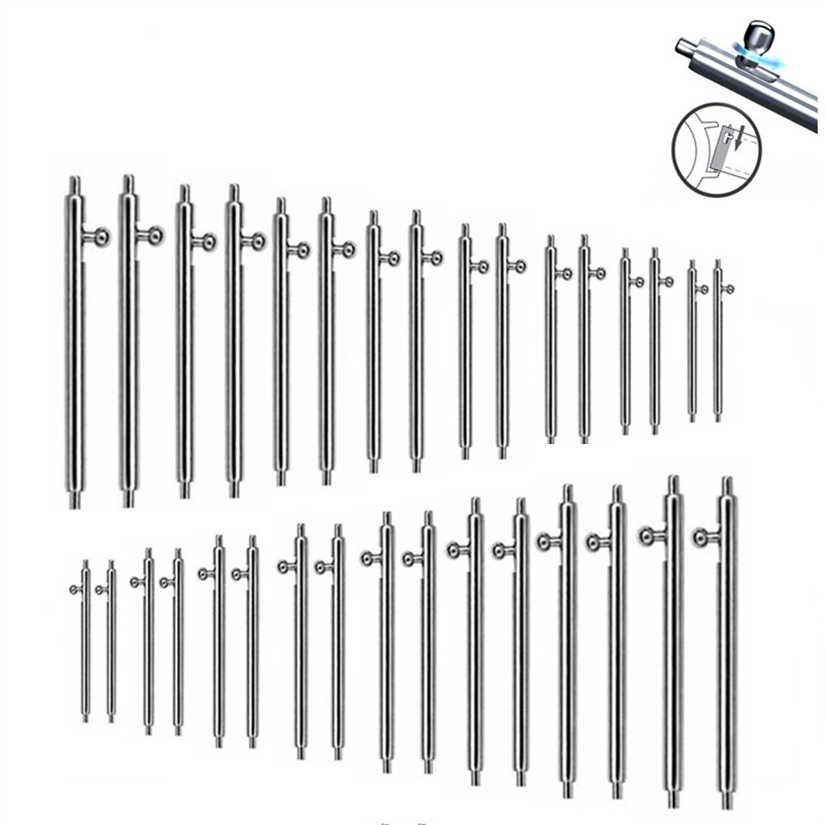 Spring Bar Tool Set - 22 MILLIMETRI 20 MILLIMETRI 10 PZ