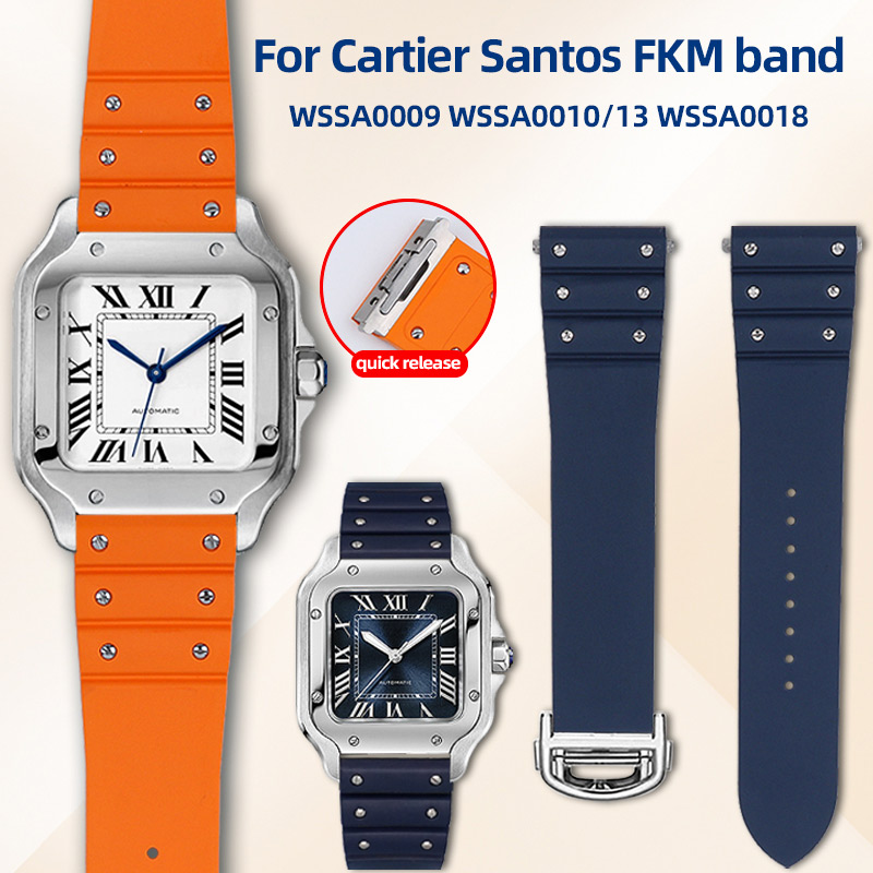 Cartier Watch Tank - Cinturino in Fluororubber Premium da 19mm