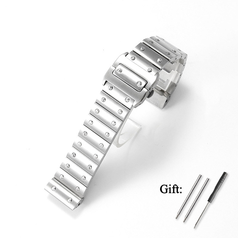 Cartier Watch Santos - Cinturino per orologio in acciaio inossidabile