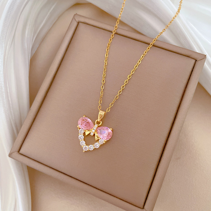 Butterfly Clasp Deployant - Collana Girocollo da Donna con Ciondolo