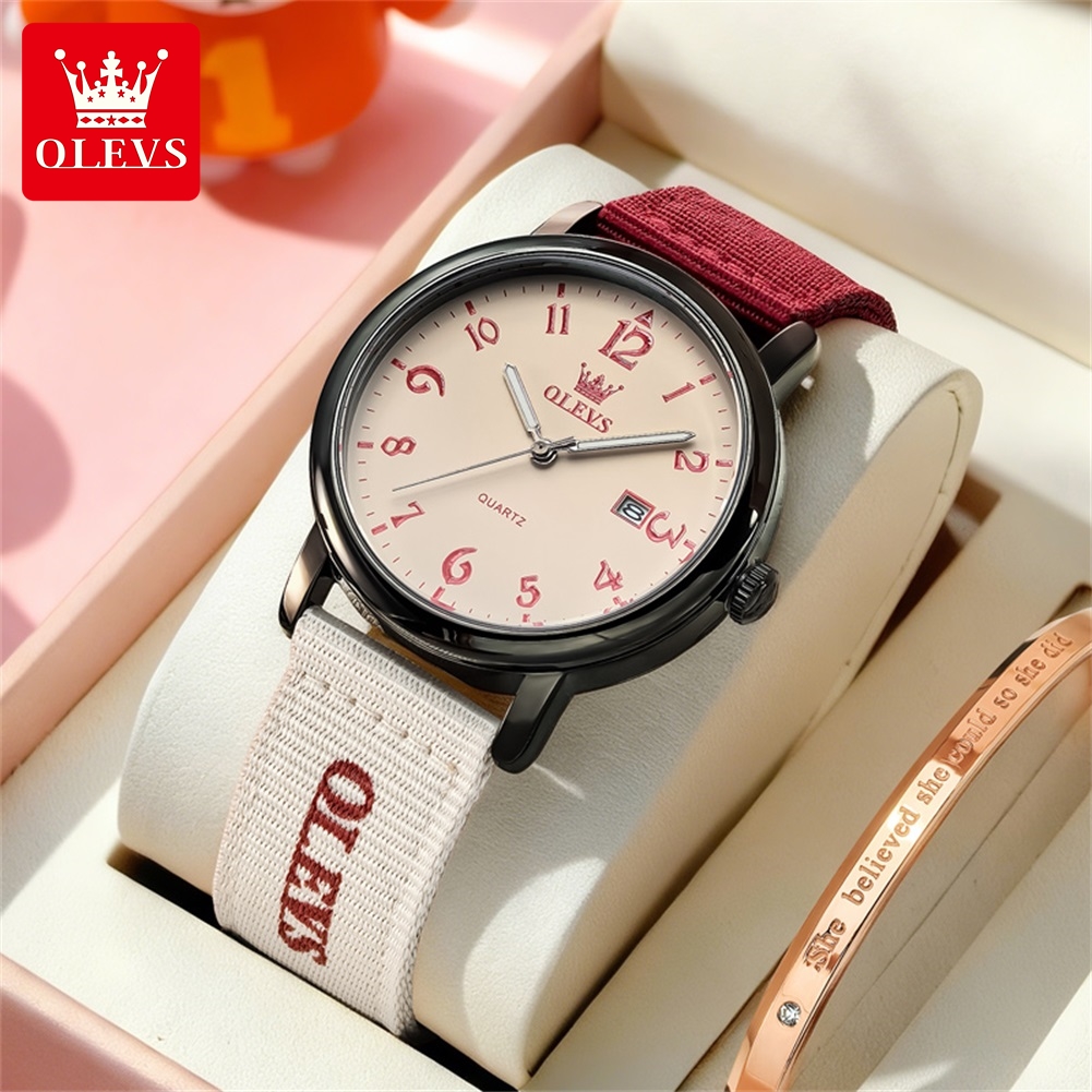 Canvas Strap Watch - OLEVS Nuovo Orologio al Quarzo alla