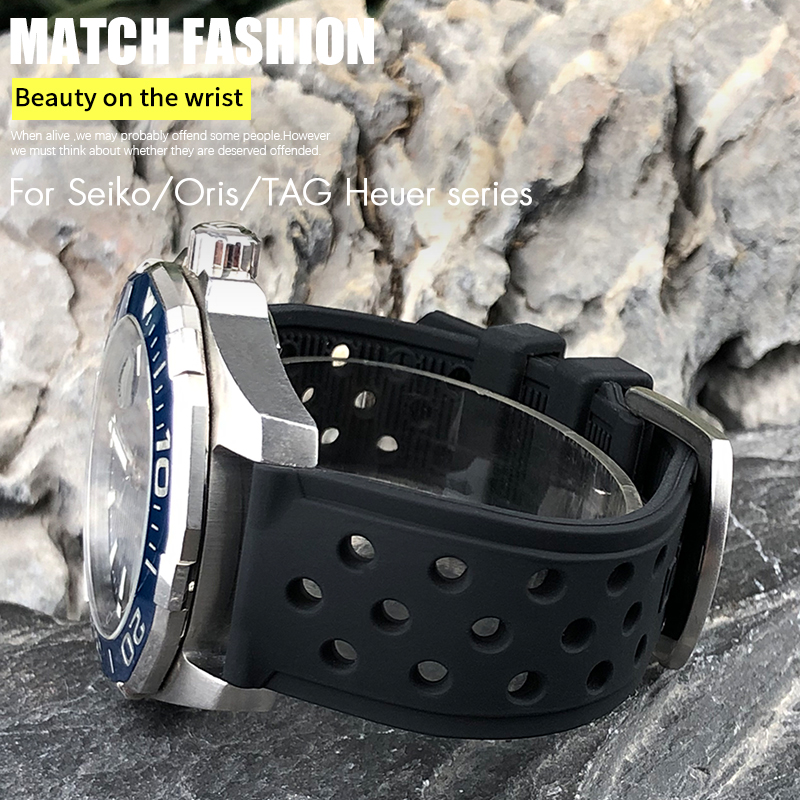 Seiko Watch 5 Sports - Cinturino in Silicone da 22mm 21mm