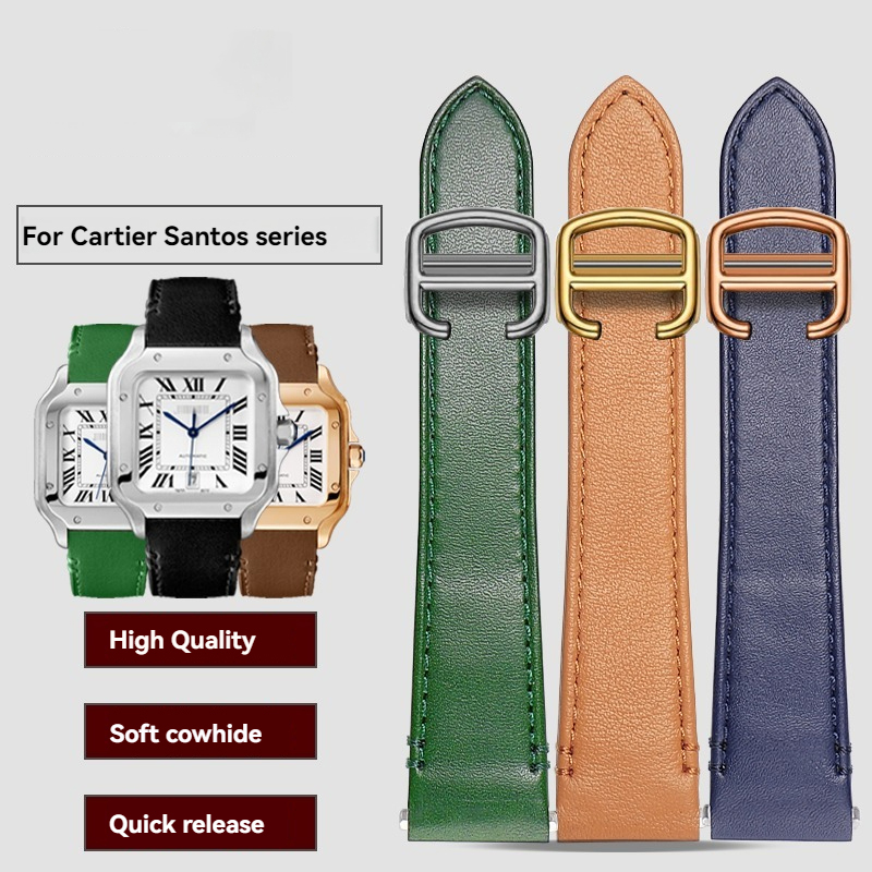 Cartier Watch Santos - Cinturino in pelle da 19mm 21mm