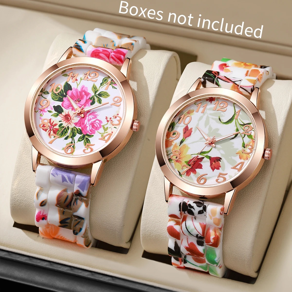 Silicone Band Women - 2PCS Orologi da donna alla moda