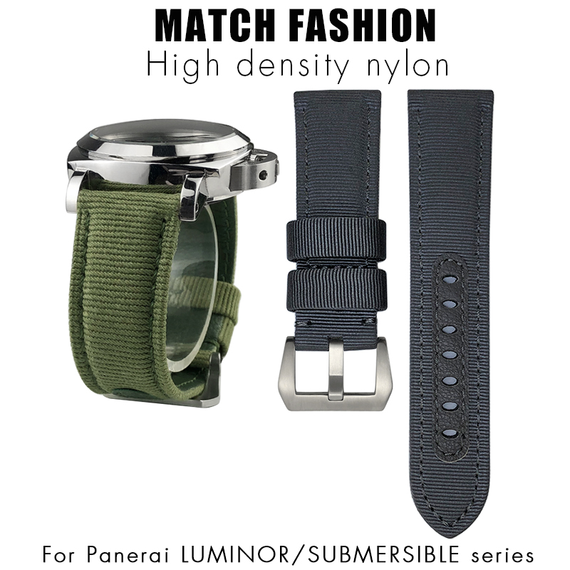 Canvas Strap Watch - Per Panerai 24mm nuovo cinturino per
