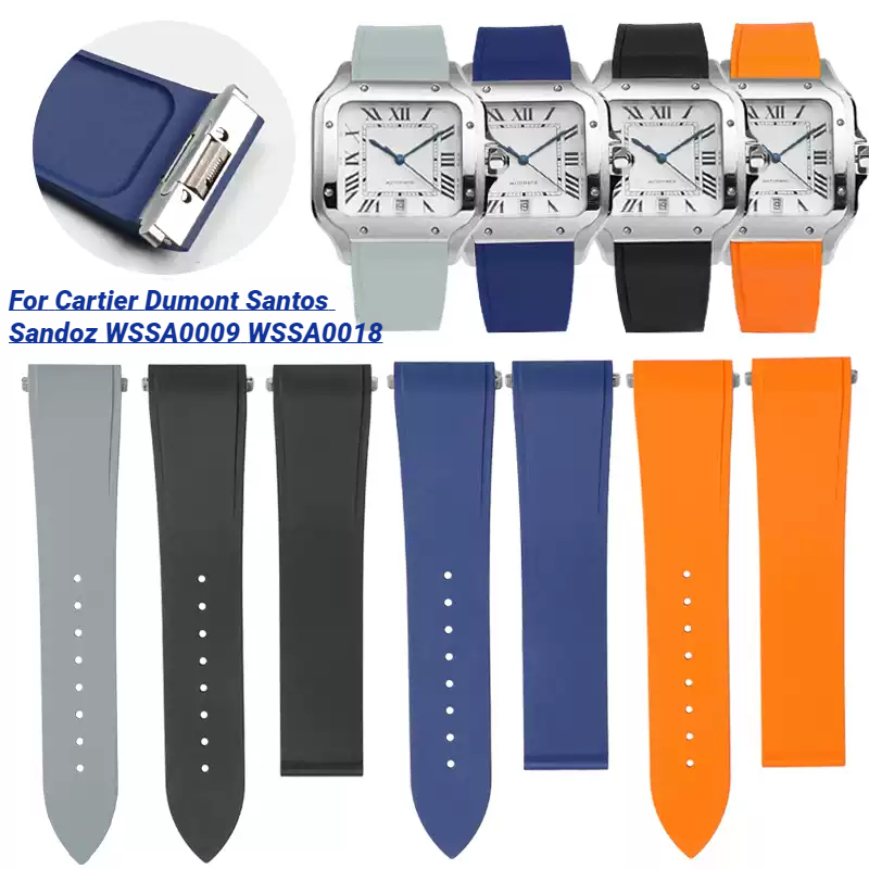 Cartier Watch Santos - 18.5mm 21mm Metallo A Sgancio Rapido