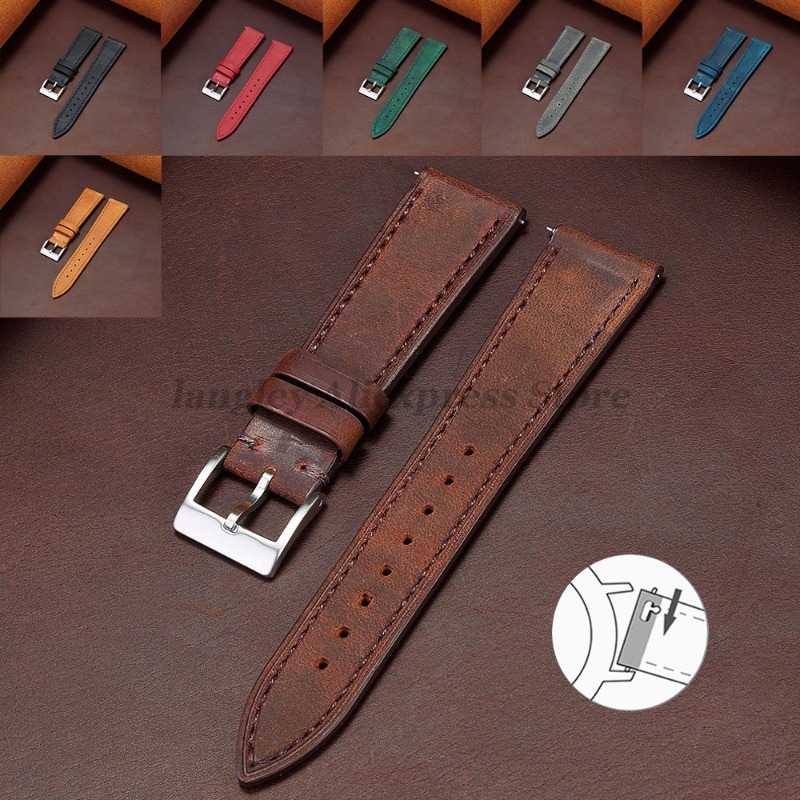 Cinturino per orologio in vera - Leather Strap Quick Release recensione e prezzo