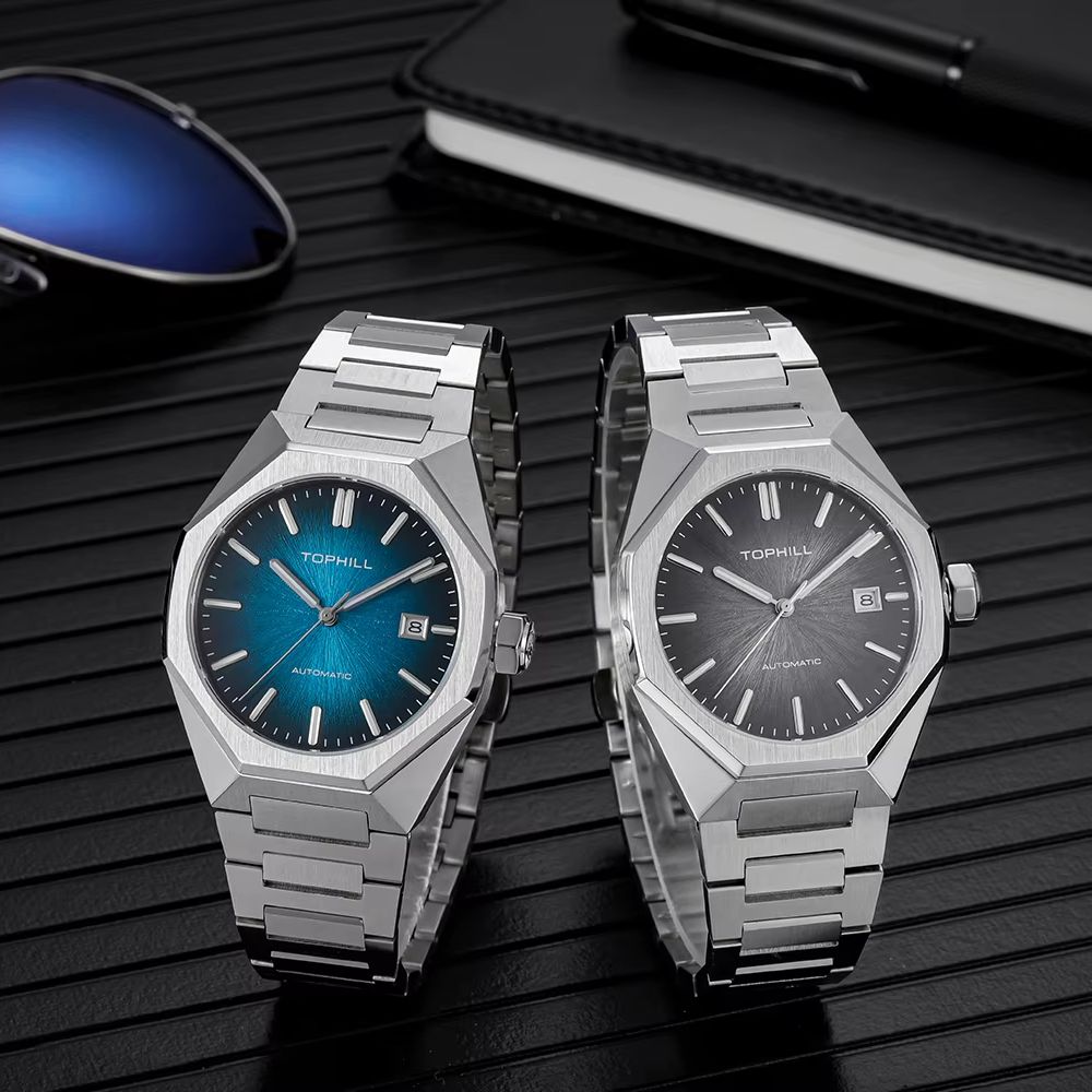 TOPHILL 39mm Miyota 8215 Orolo - Butterfly Clasp Deployant recensione e prezzo