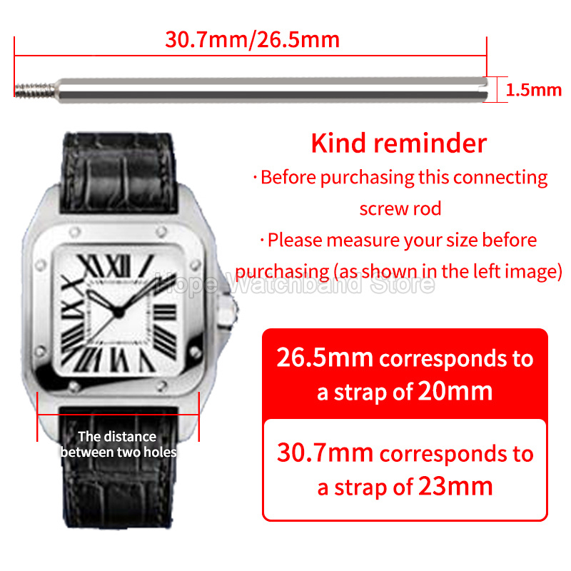 Barra di collegamento a vite p - Cartier Watch Santos recensione e prezzo