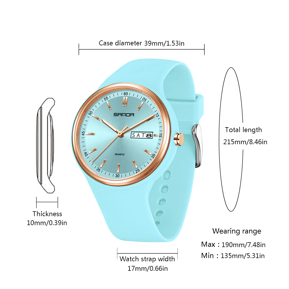 Orologio al quarzo da donna di - Silicone Band Women recensione e prezzo